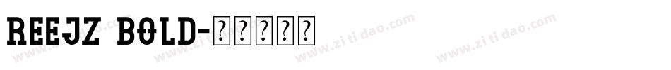 REEJZ Bold字体转换